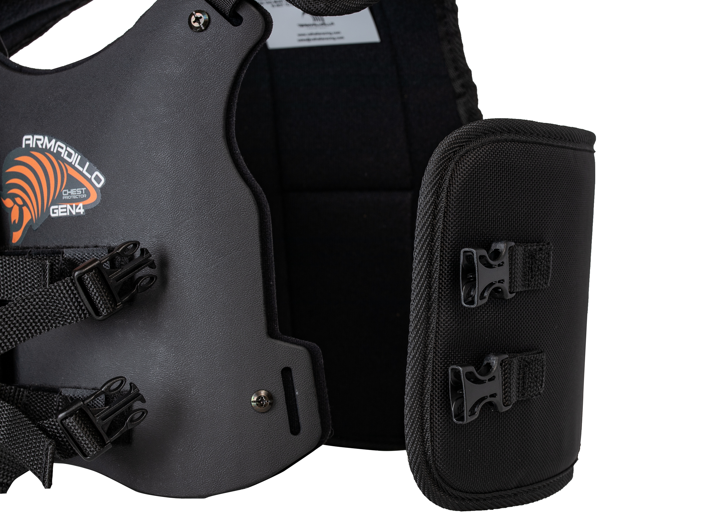 Gen4 Armadillo Chest and Rib Protector Side Inside View